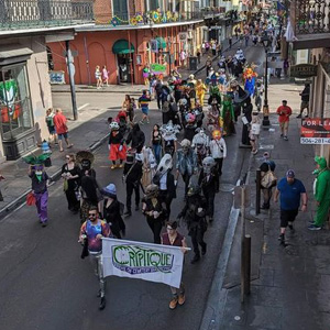 Overhead view of our march!