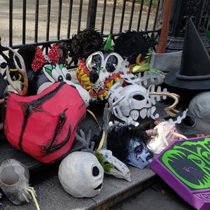 Another closeup of masks