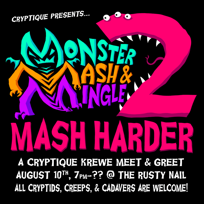 Flyer for Monster Mash & Mingle 2; details below